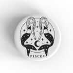 Pisces Girl Badge/Magnet