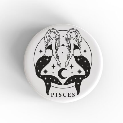 Pisces Girl Badge/Magnet