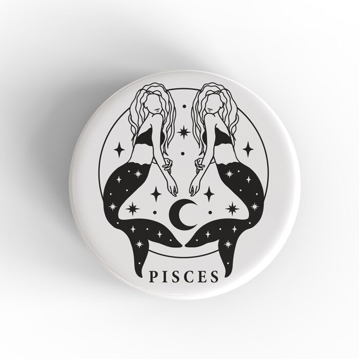 Pisces Girl Badge/Magnet