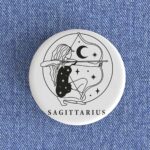 Sagittarius Girl Badge/Magnet