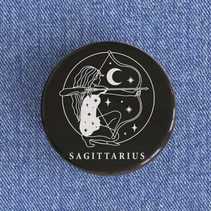 Sagittarius Girl Badge/Magnet