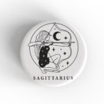 Sagittarius Girl Badge/Magnet