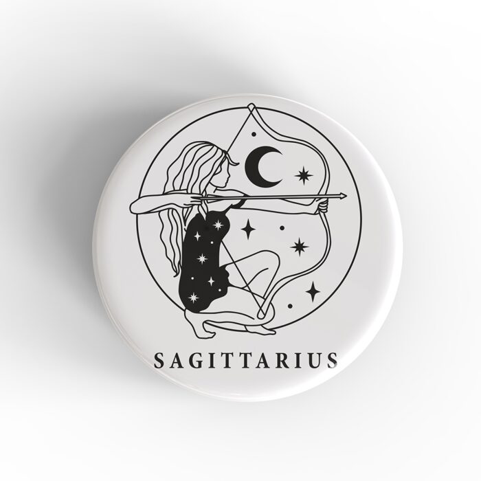 Sagittarius Girl Badge/Magnet