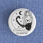 Scorpio Girl Badge/Magnet