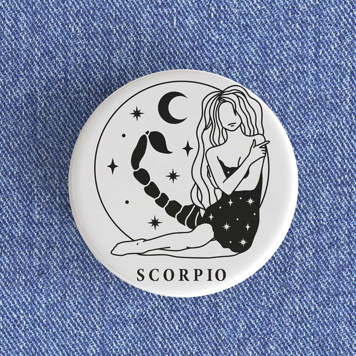 Scorpio Girl Badge/Magnet Scorpio Girl Badge/Magnet