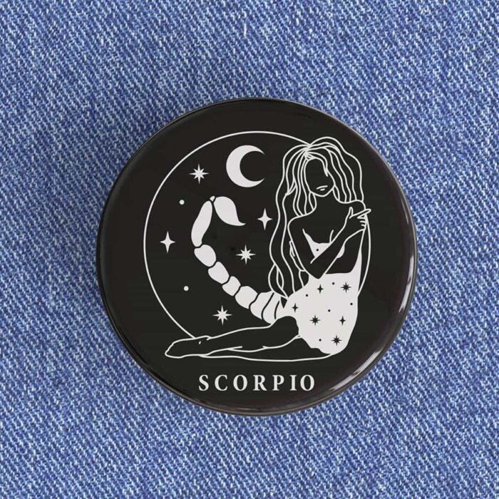 Scorpio Girl Badge/Magnet