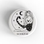 Scorpio Girl Badge/Magnet