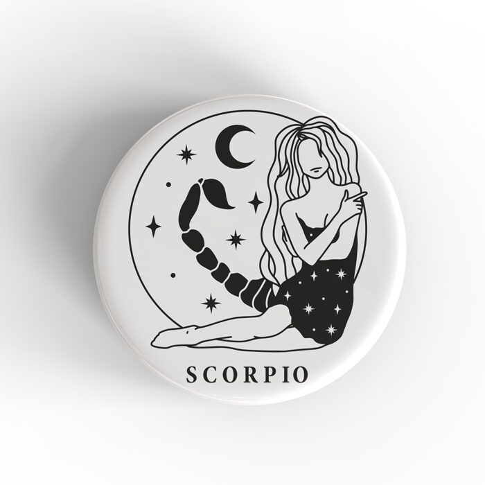 Scorpio Girl Badge/Magnet