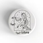 Libra Woman Badge/Magnet