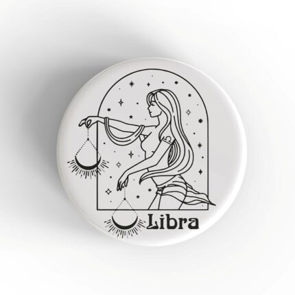 Libra Woman Badge/Magnet
