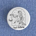 Libra Woman Badge/Magnet