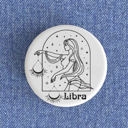 Libra Woman Badge/Magnet