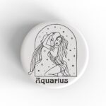 Aquarius Woman Badge/Magnet