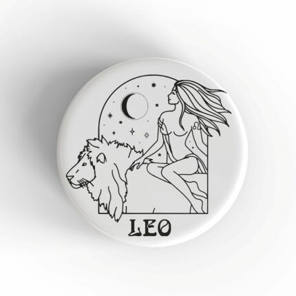Leo Woman Badge/Magnet