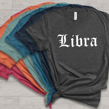 libra print t-shirt