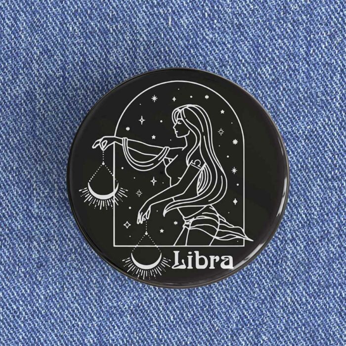 Libra Woman Badge/Magnet