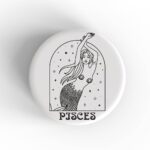 Pisces Woman Badge/Magnet