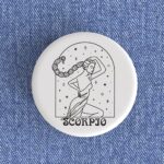 Scorpio Woman Badge/Magnet