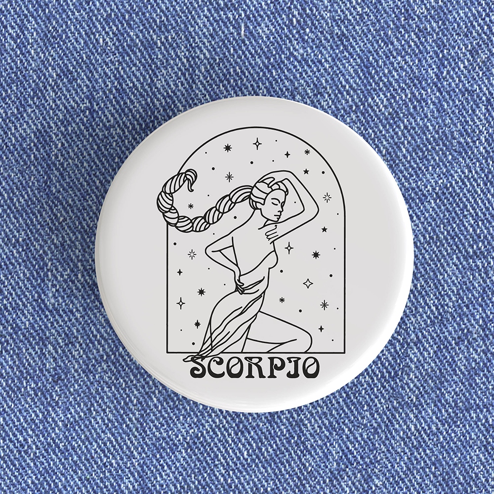 Scorpio Woman Badge/Magnet Scorpio Woman Badge/Magnet