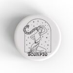 Scorpio Woman Badge/Magnet