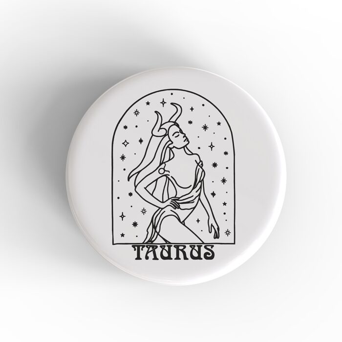 Taurus Woman Badge/Magnet