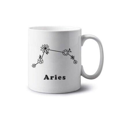 Aries Floral Mug