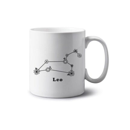 Leo Floral Mug