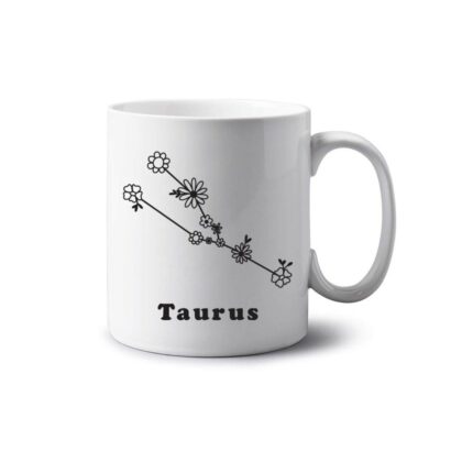 Taurus Floral Mug