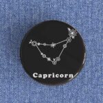 Capricorn Floral Badge/Magnet