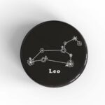 Leo Floral Badge/Magnet