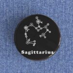 Sagittarius Floral Badge/Magnet