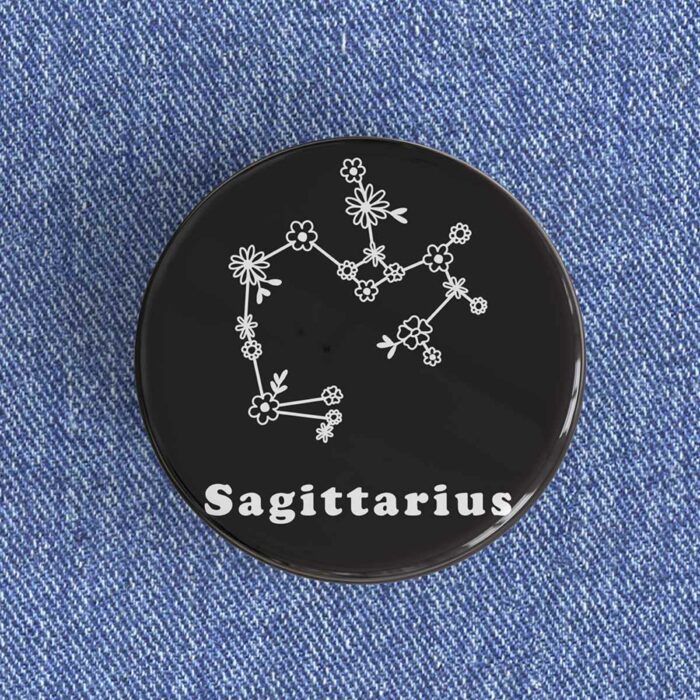 Sagittarius Floral Badge/Magnet
