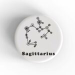 Sagittarius Floral Badge/Magnet
