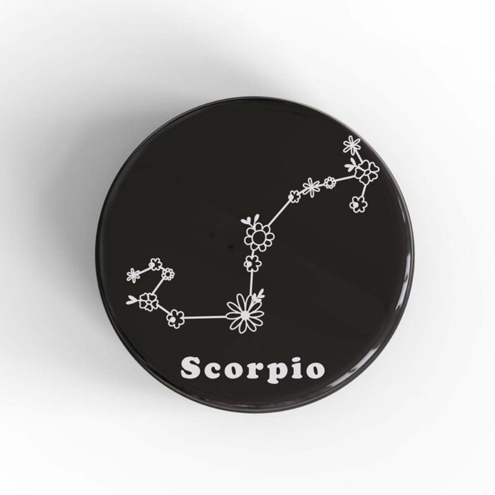 Scorpio Floral Badge/Magnet