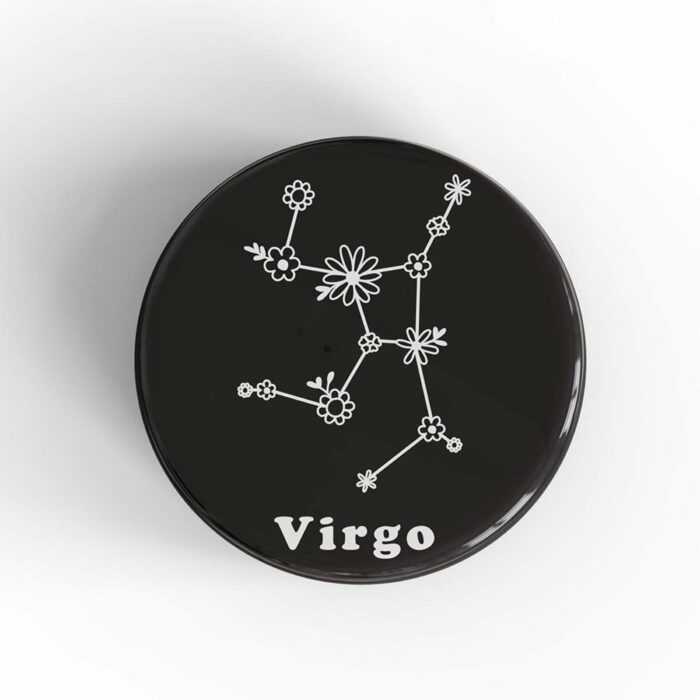 Virgo Floral Badge/Magnet