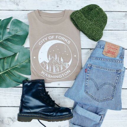 City of Forks Moon T-Shirt