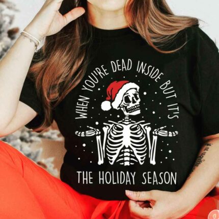 Dead Inside But It's Holiday Season T-Shirt