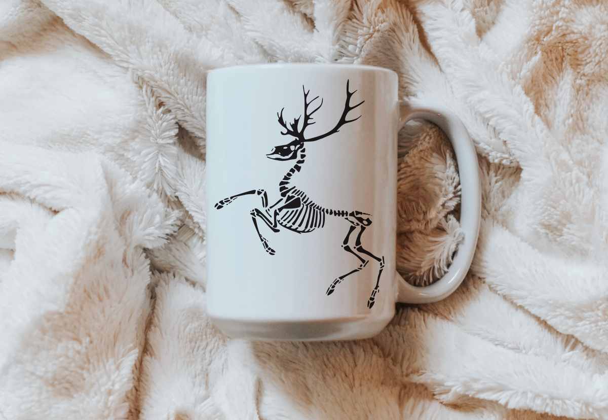 Reindeer Skeleton Mug Reindeer Skeleton Mug