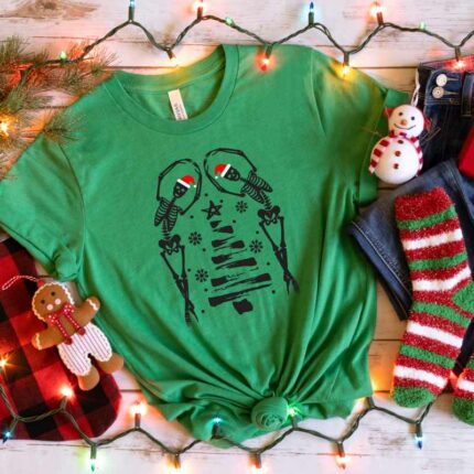 Skeleton Christmas Tree T-Shirt