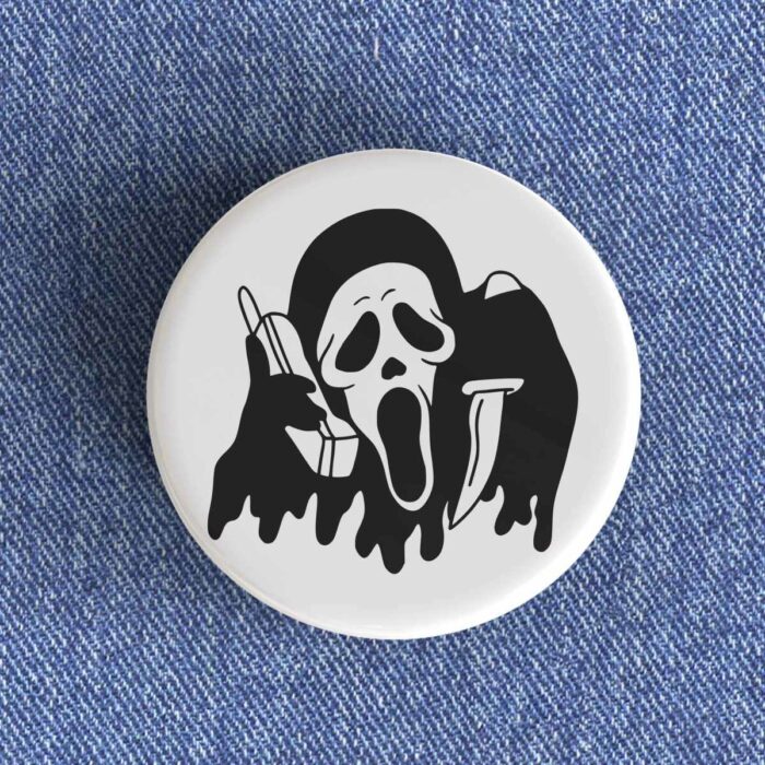 Ghostface Phone Badge