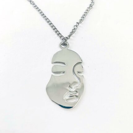Face Silhouette Necklace
