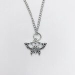 Detailed butterfly necklace