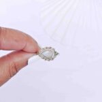 Sterling silver Oval gemstone ring