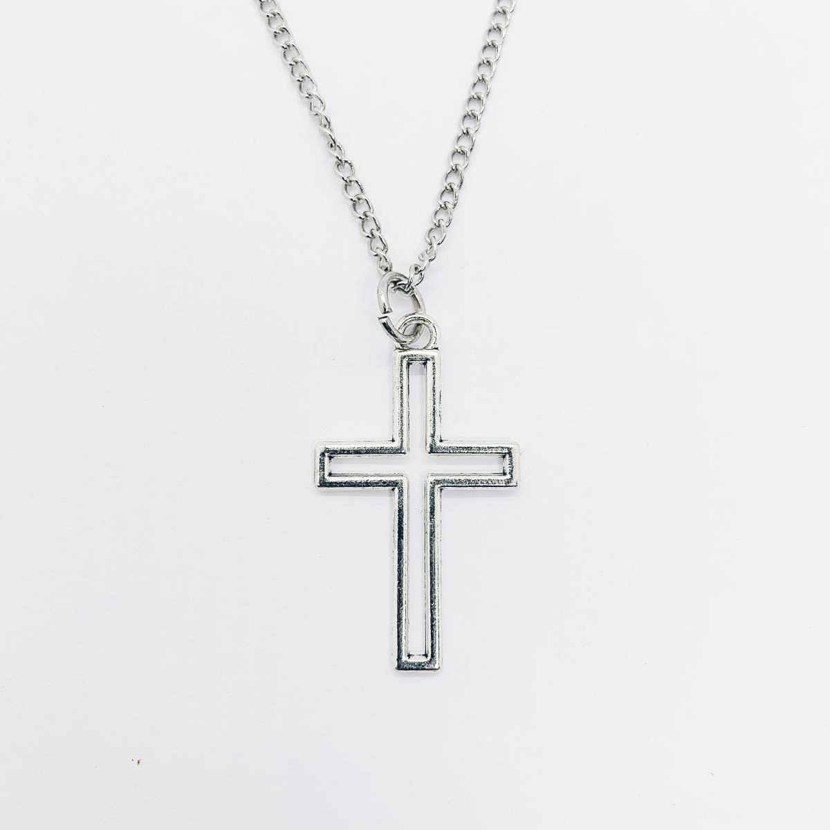 Cross Outline Necklace Cross Outline Necklace