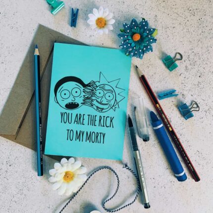 morty and rick card