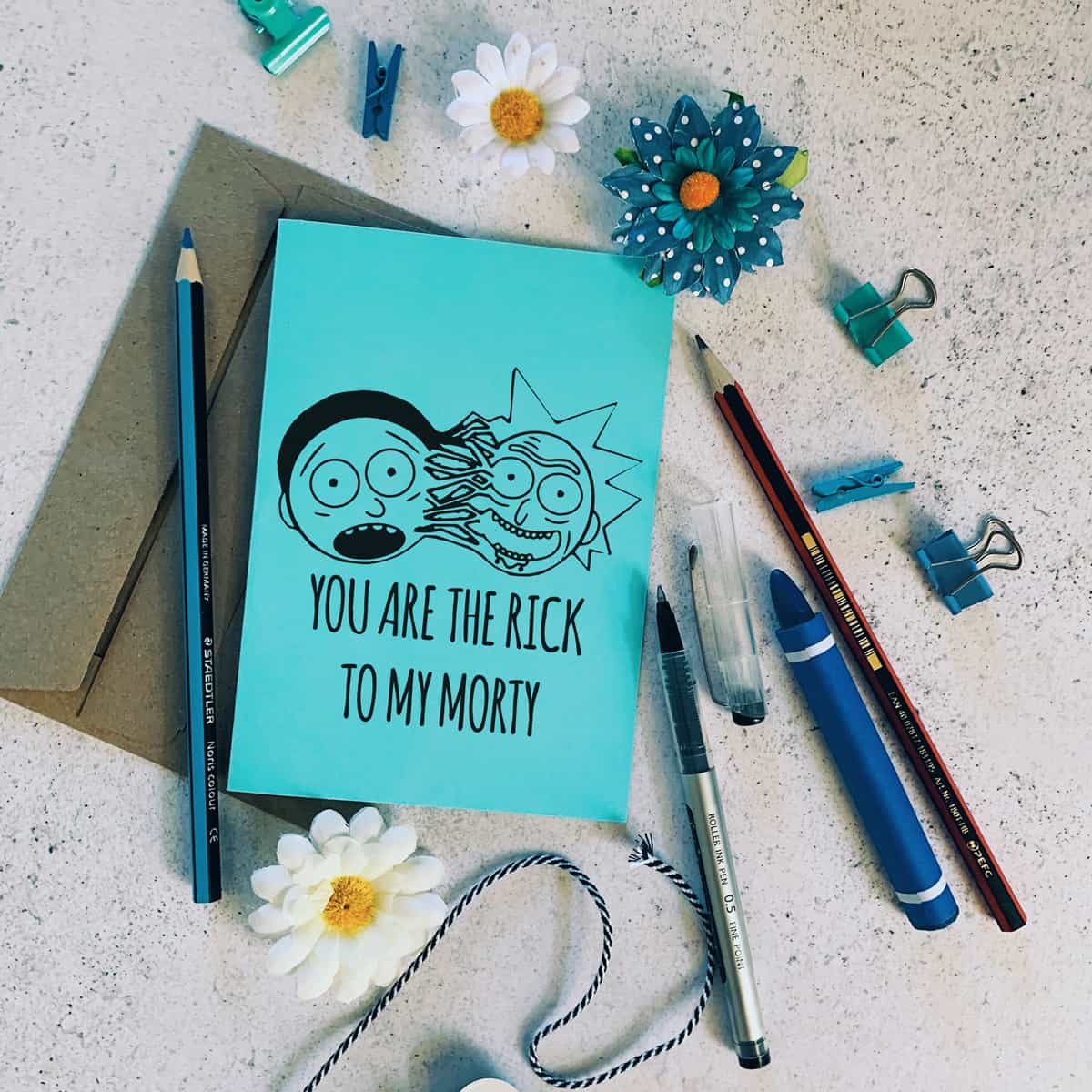 morty and rick card morty and rick card