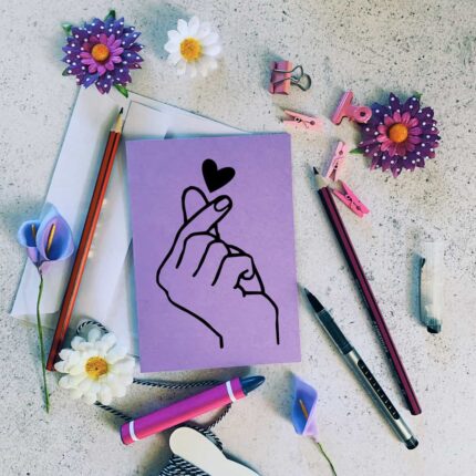 Finger Heart Card