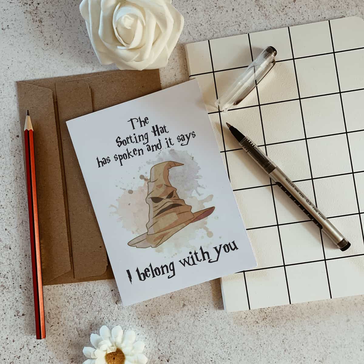 sorting hat card sorting hat card