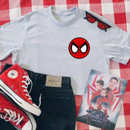 Spiderman Round Pocket Print T-Shirt