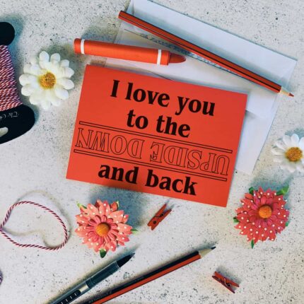 upside down card